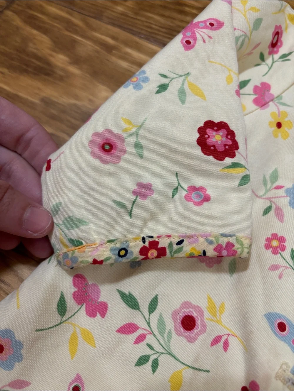 Baby Gap Infant 3-6 Month Butter Yellow Floral Button-Up 100% Cotton Jacket